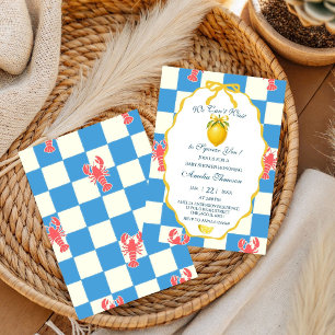 We Can't Wait to Squeeze You Citrus Lemon Baby Invitation