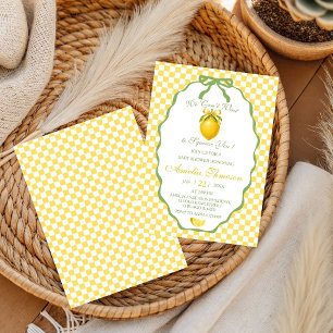 We Can't Wait to Squeeze You Citrus Lemon Baby Invitation