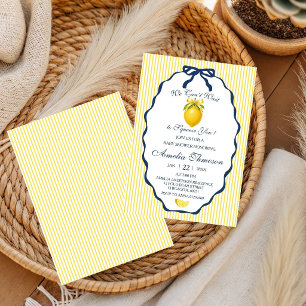 We Can't Wait to Squeeze You Citrus Lemon Baby  Invitation