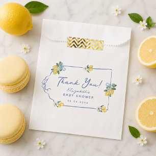 We Can't Wait to Squeeze You Lemon Baby Shower Favour Bags