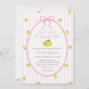 We Can't Wait to Squeeze You Lemon Baby Shower Invitation