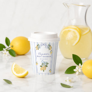 We Can't Wait to Squeeze You Lemon Baby Shower Paper Cups