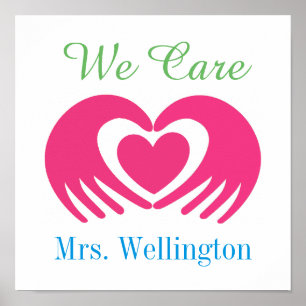 We Care - Teacher School Poster - SRF