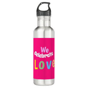 we celebrated love pillar candle thermal tumbler 710 ml water bottle