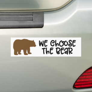 We Choose The Bear Feminism 4B Feminist Bumper Sticker