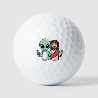We come in peace golf balls