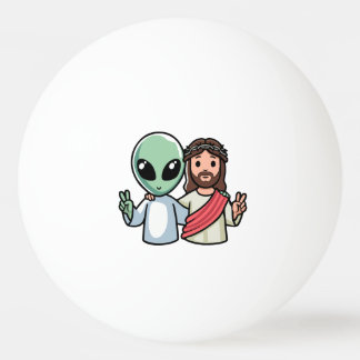 We come in peace ping pong ball