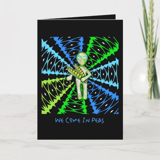 We Come In Peas ... Pass The Mashed Potatoes! Holiday Card (Front)
