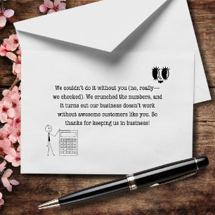 We Couldn’t Do It Without You No Really We Counted Thank You Card