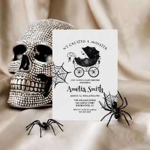 We Created A Monster Gender Neutral Baby shower Invitation