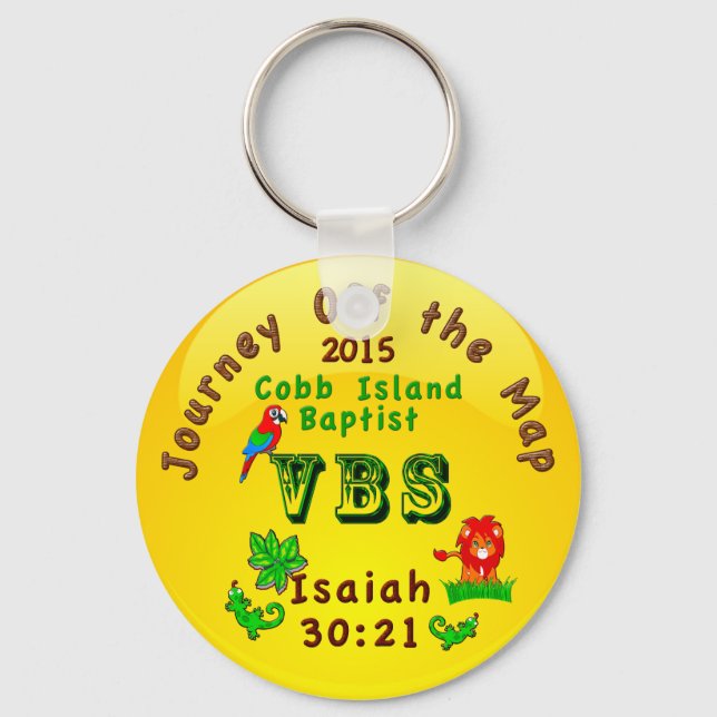 We Customise it,  Journey Off the Map Keychains (Front)