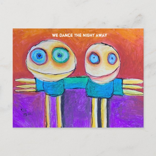 we dance the night away postcard (Front)