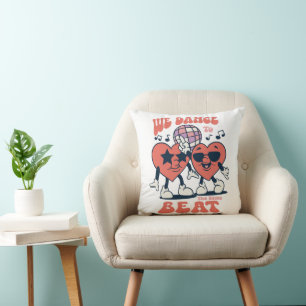 we dance to the same beat cushion