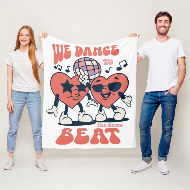 we dance to the same beat fleece blanket (In Situ)