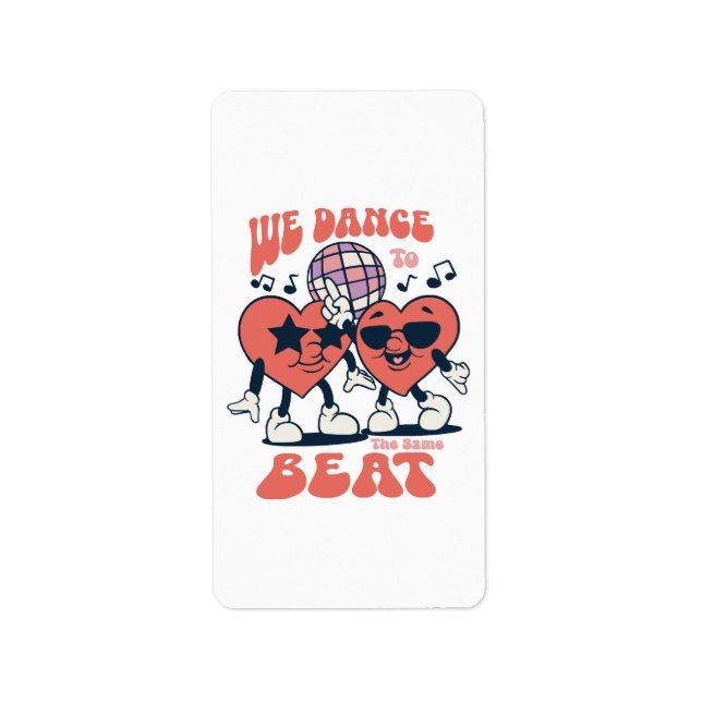 we dance to the same beat label (Front)