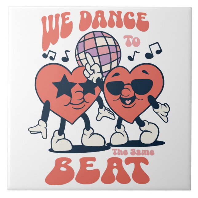 we dance to the same beat tile (Front)