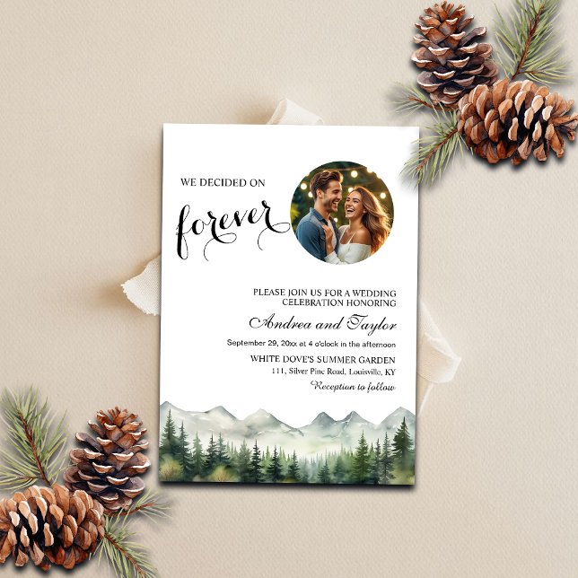 We decided on Forever Casual Photo Wedding Invitation (Creator Uploaded)