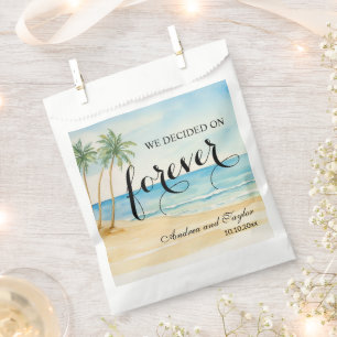 We decided on Forever Elegant Wedding Favour Bags