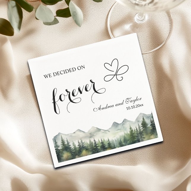 We decided on Forever Elegant Wedding Napkin (Creator Uploaded)