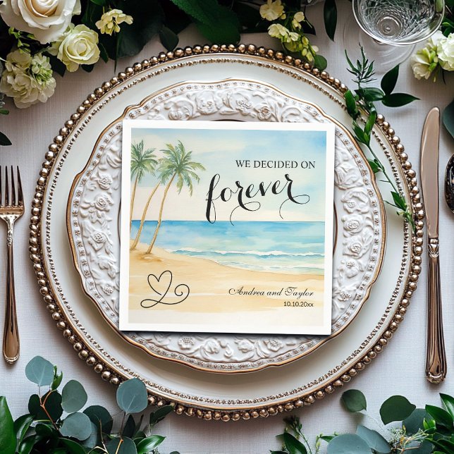We decided on Forever Elegant Wedding Napkin (Creator Uploaded)