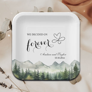 We decided on Forever Elegant Wedding Paper Plate