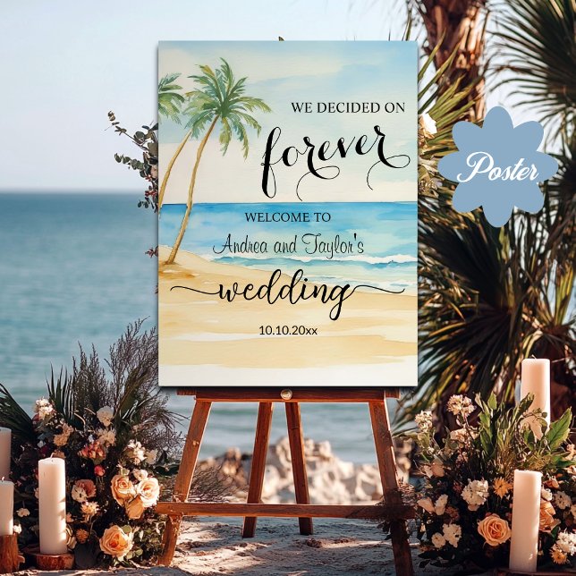 We decided on Forever Elegant Wedding Welcome Poster (Creator Uploaded)