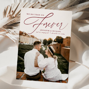 We Decided On Forever Engagement Announcement