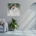 We Decided On Forever Newlywed Photo overlay  Canvas Print<br><div class="desc">We Decided On Forever Newlywed Photo overlay,  Replace the sample photo with your own favourite of square orientation and of high resolution.</div>