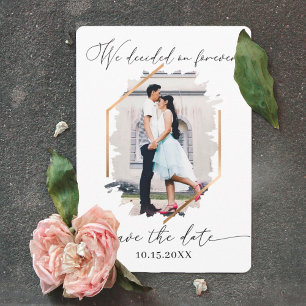 We Decided on Forever Photo Engagement Save The Da Date