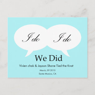 WE DID - Customised Template Postcard