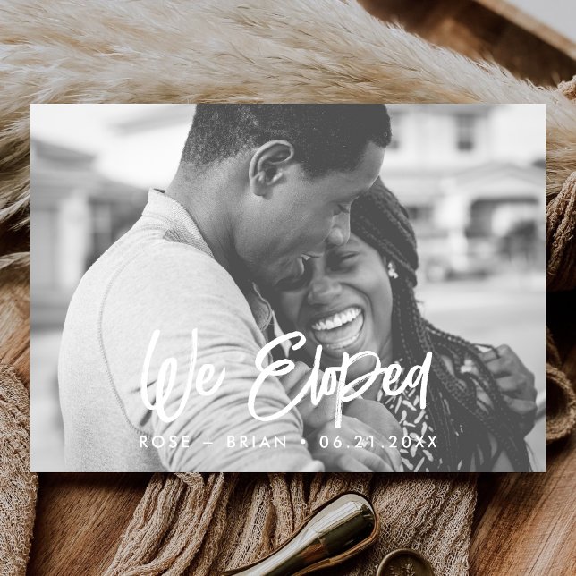 We Did Modern Custom Photo Wedding Announcement (Creator Uploaded)