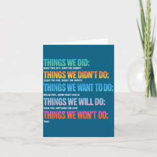 We Did Retro Vintage Things Didn' Want Card