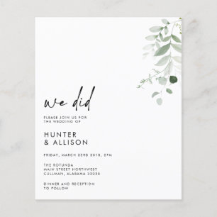 We Did Wedding Invitation