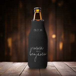 We Do Drink Eat Dance - Modern Wedding Bottle Cooler