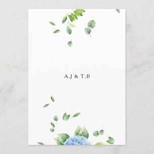 "We Do" Eucalyptus Wedding Invitation Card