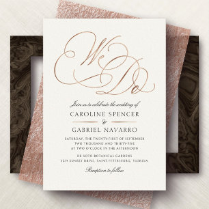 We Do Formal Calligraphy Script Wedding
