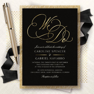 We Do Formal Calligraphy Script Wedding