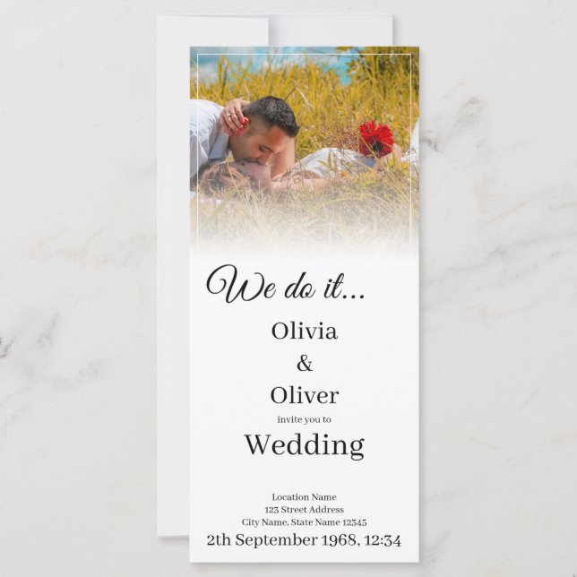 We do it - Kissing Couple on a Meadow (Front)