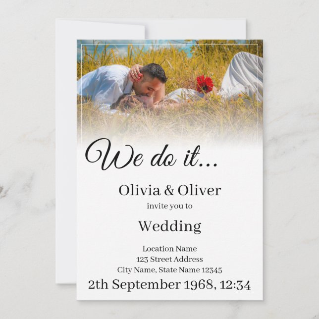 We do it - Kissing Couple on a Meadow (Front)