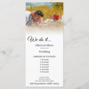 We do it - Kissing Couple on a Meadow Programme