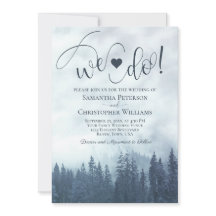 We Do! Misty Blue Pines Rustic Romantic Wedding