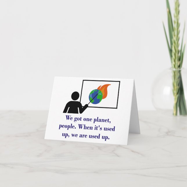 We Do Not Inherit The Earth - Climate Change Quote Card (Front)