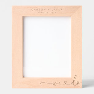 We Do Personalised Wedding Etched Frames