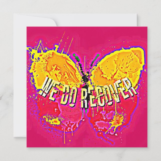 We Do Recover Triumphant Butterfly Card (Front)
