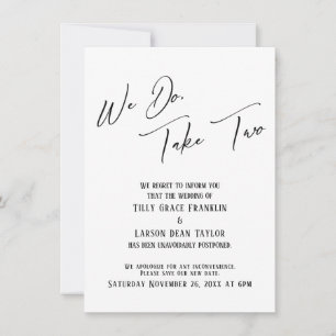 We Do, Take Two: Delayed Wedding Simple Card