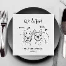 We Do Too Dog French Bulldogs Drawing Wedding