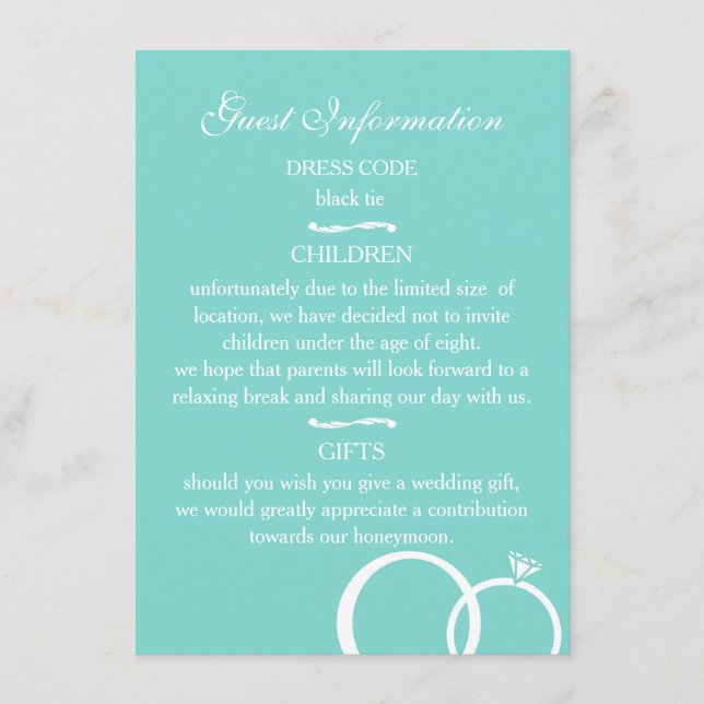 We Do Wedding Enclosure Card (Front)