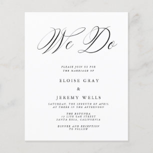 We Do Wedding Invitation