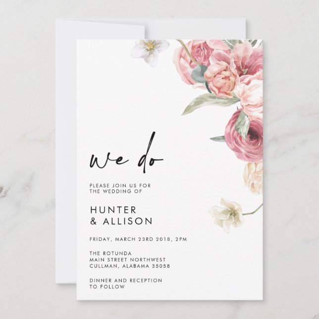 We Do Wedding Invitation | Annabeth  (Front)