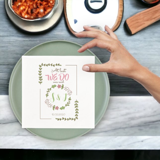 We Do Wedding Napkin (Creator Uploaded)